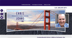Desktop Screenshot of chrisjohnsdds.com