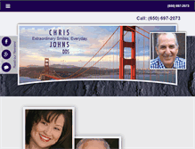 Tablet Screenshot of chrisjohnsdds.com